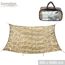 Voile d'ombrage camouflage 2 x 3 m