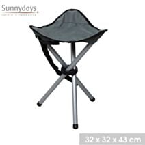 Tabouret pliable gris anthracite Fisherman