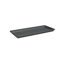 Soucoupe Venezia rectangulaire XL 80 cm anthracite - ARTEVASI