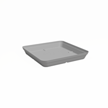Soucoupe Capri carrée 40 cm gris clair - ARTEVASI