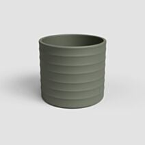 Cache-pot Chloé horizontal céramique Ø26cm vert olive - ARTEVASI