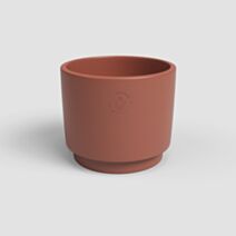 Cache-pot Echo terre cuite 17cm rouge - ARTEVASI