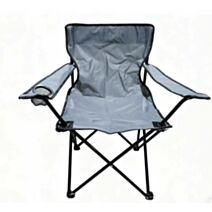 Chaise camping Horizon acier gris 83cm