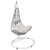 Chaise balançoire suspendue Lunar en forme de lune