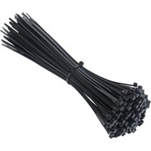 100 colliers de serrage 7,6 x 500 mm noir