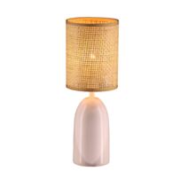 Lampe de table Lumen Ø13 x H33 cm céramique beige