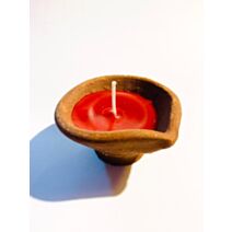 Lot de 6 bougies Divali locales