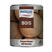 Vernis incolore polyuréthane bicomposant finition brillante et satinée 1L - PERMOGLAZE Polyurethane HQ Varnish
