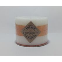 Bougie mouléé cylindre 70 x 100 mm frangipane blanc