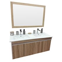 Meuble salle de bain Lola 120 cm double vasque + miroir