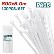 Colliers de serrage blanc 800 x 9,0 mm - TOTAL