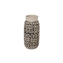 Vase décoratif céramique Etnik sablé ø 12 x 30,5 cm