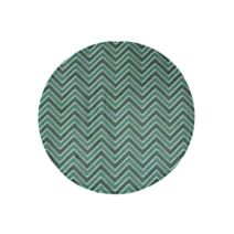 Tapis déco Vert Chic finition flannelle Ø60 cm 2 assortis