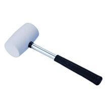 Marteau caoutchouc 450 g manche acier BLANC HOTECHE
