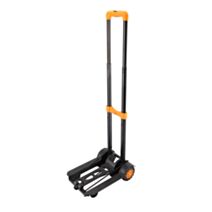 Chariot pliable aluminium 33,5x25x96cm noir - HOTECHE