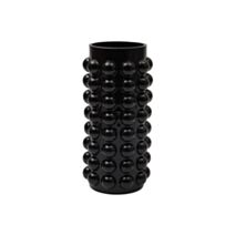 Vase verre D10,5x21,5cm noir