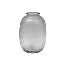 Vase verre effet martelé D17,5x25,5cm