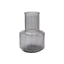 Vase verre D14x20cm fumé noir