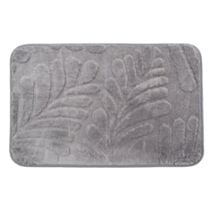 Tapis de salle de bains 38x58cm motif feuilles tropicales