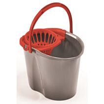 Set de nettoyage seau avec essoreuse 15 L + balai - MONDEX