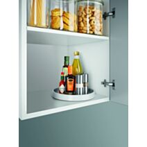 Plateau tournant Giro épices & condiments plastique Ø28cm gris - METALTEX