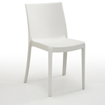 Chaise Perla 46,5 x 55 x 82 cm blanc