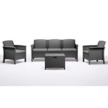Set Venezia 5 places anthracite