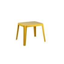 Table pour enfants en polypropylène avec finition brillante jaune