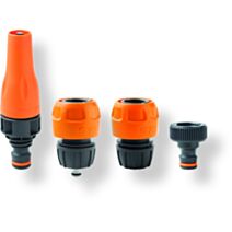 Kit lance + raccords robinet plastique orange - GF