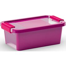 Boîte de rangement BiBox plastique à couvercle 3 L violet - KIS