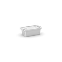 Boîte de rangement BiBox plastique à couvercle 3 L blanc - KIS