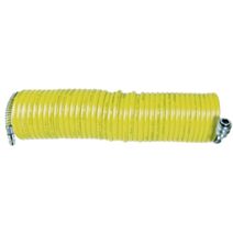 Tuyau spirale 6,8mmx10m jaune raccord baionnette - DOMAC