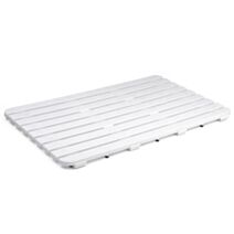 Caillebotis douche/baignoire 80x50cm blanc - TATAY