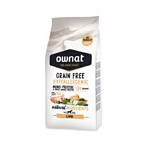 Croquettes chien hypoallergenic grain free adulte agneau 12 kg -  OWNAT