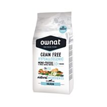 Croquettes chien hypoallergenic grain free adulte saumon 3 kg - OWNAT