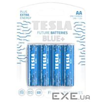 4 piles alcalines AA Blue+ - TESLA