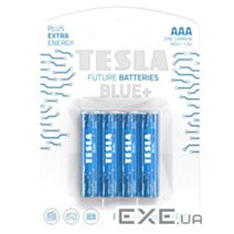 4 piles alcalines AAA Blue+ - TESLA