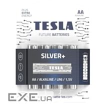 4 piles alcalines AA Silver+ - TESLA