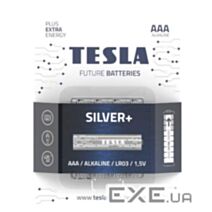 4 piles alcalines AAA Silver+ - TESLA