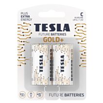 2 piles alcalines C Gold+ - TESLA