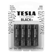 4 piles alcalines AA Black+ - TESLA