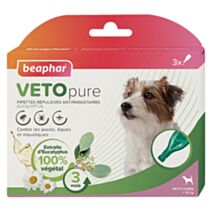 Pipette Vetopure naturel insectifuge eucalyptus chien taille S x3 - BEAPHAR