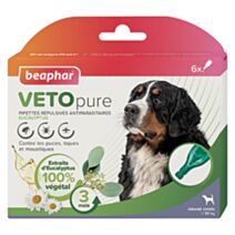 Pipette Vetopure naturel insectifuge eucalyptus chien taille L x6 - BEAPHAR