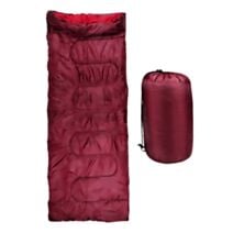 Sac de couchage rectangulaire 20x20x38cm rouge léger camping