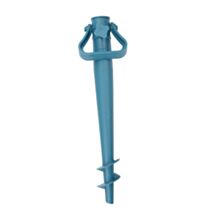 Support bleu pour parasol de plage
