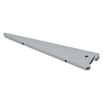 Console double gris en acier, prof 12cm, entraxe 32mm - DURALINE