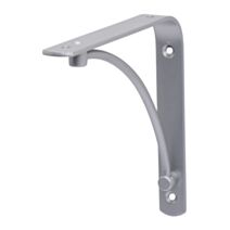 Équerre décorative arch, argent mat, 14,5x14,5cm - DURALINE