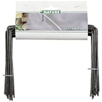 Agrafes métal torsadé Ø4 mm H15 x20 cm x20 - NATURE