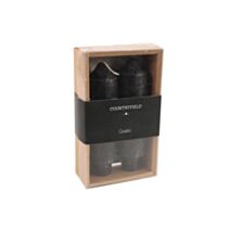 Bougie chandelle Vela Ø3,5xH.12,5cm noir - DECOSTARS
