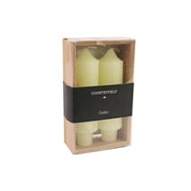 Bougie chandelle Vela Ø3,5xH.12,5cm crème - DECOSTARS